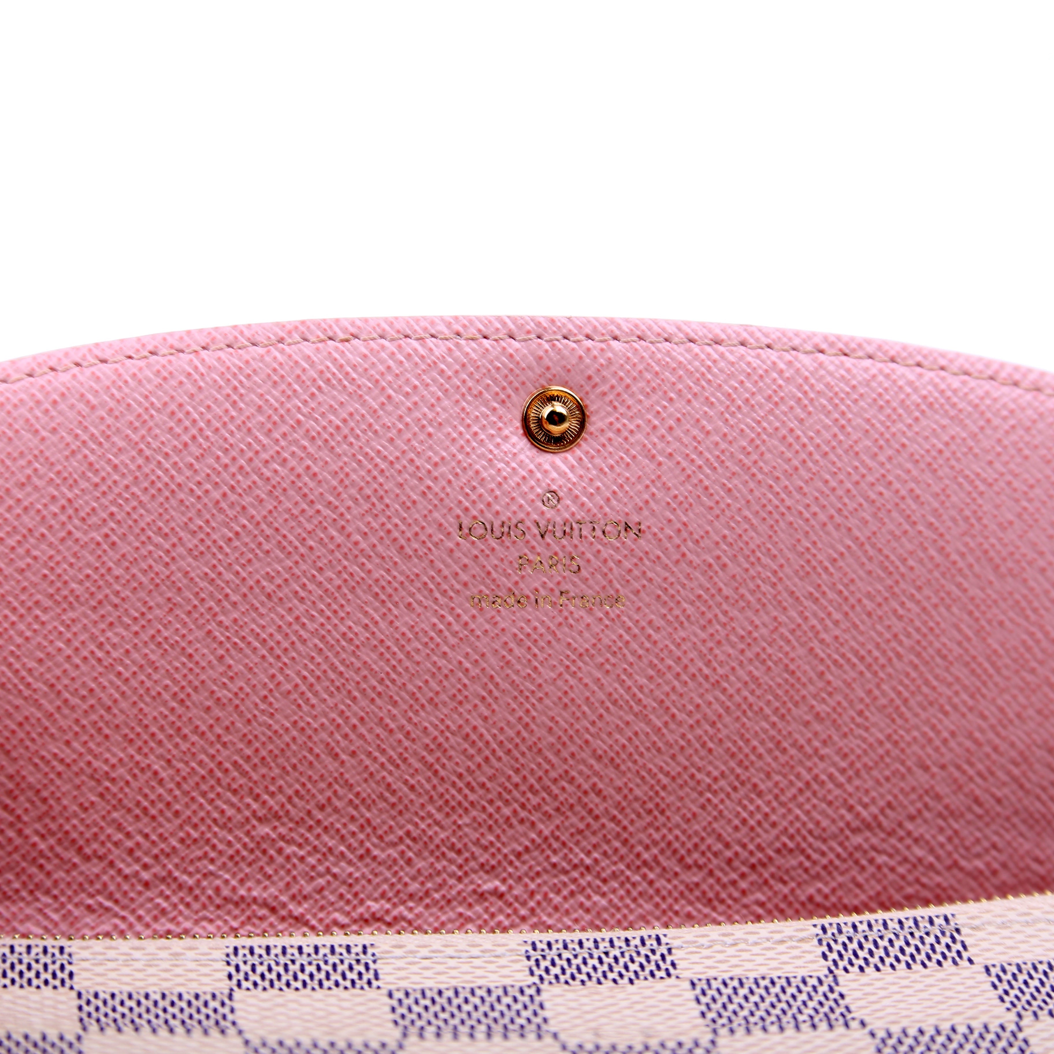 Emilie Wallet Damier Azur Newer