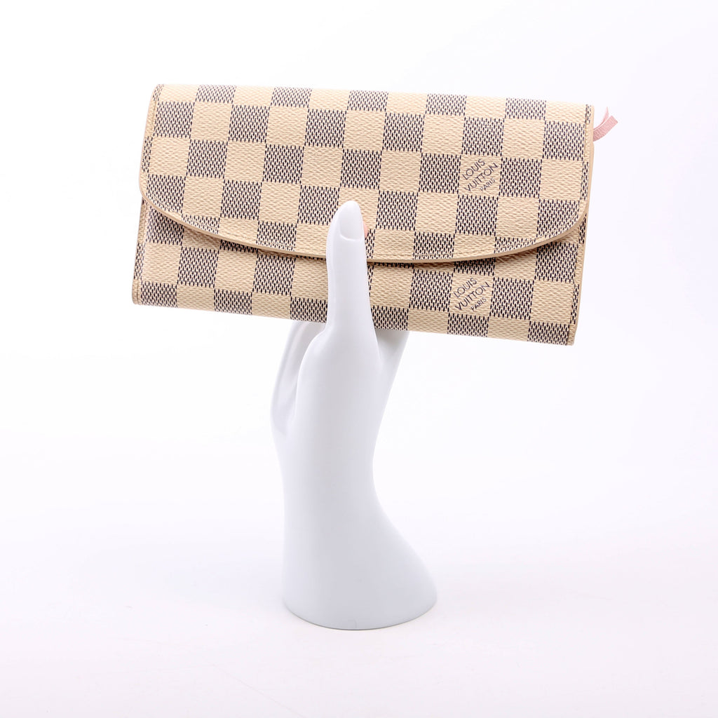 Emilie Wallet Damier Azur Newer