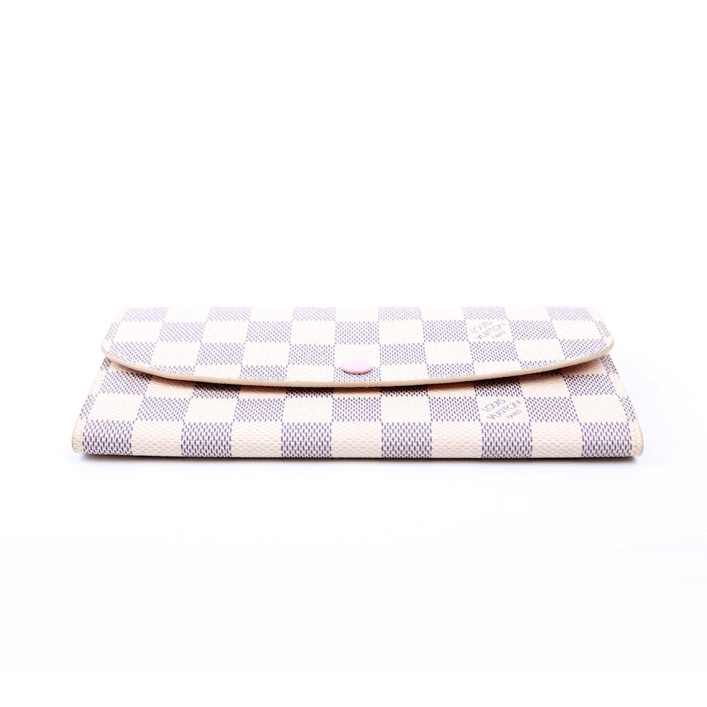 Emilie Wallet Damier Azur Newer