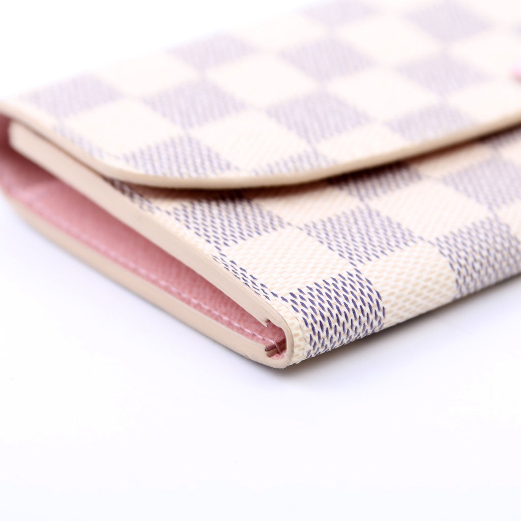 Emilie Wallet Damier Azur Newer