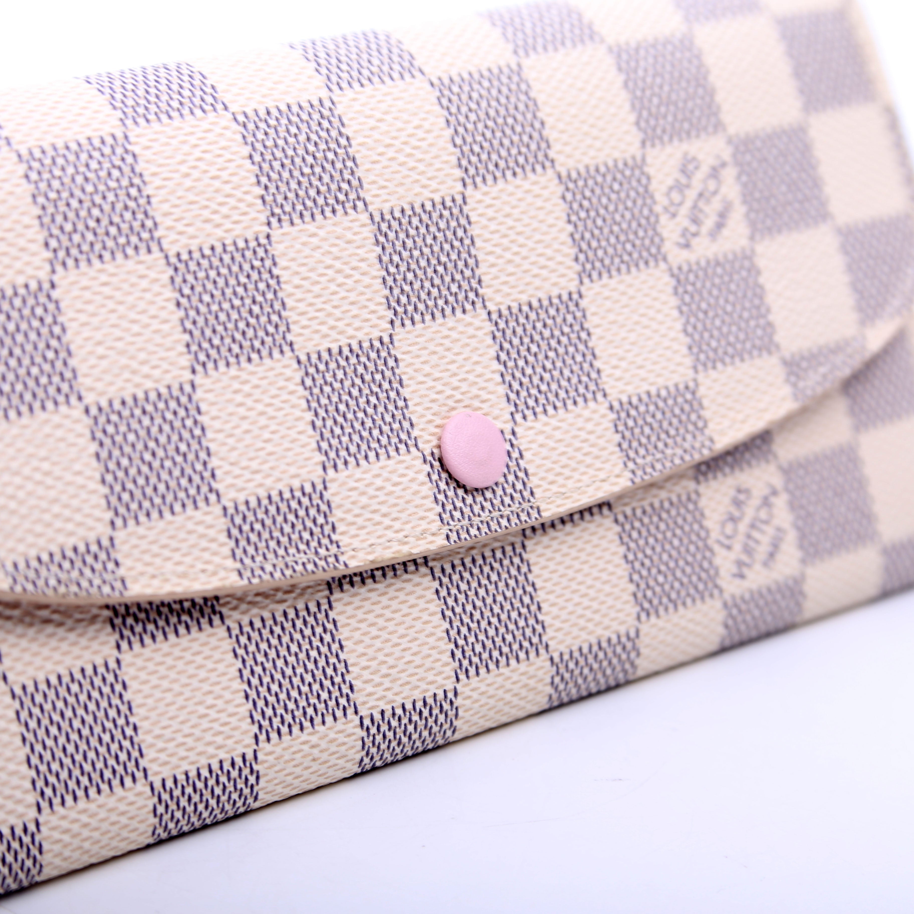 Emilie Wallet Damier Azur Newer