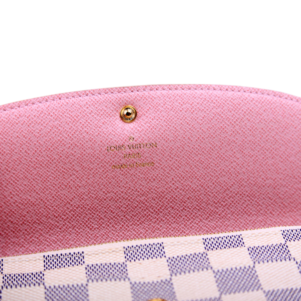 Emilie Wallet Damier Azur Newer