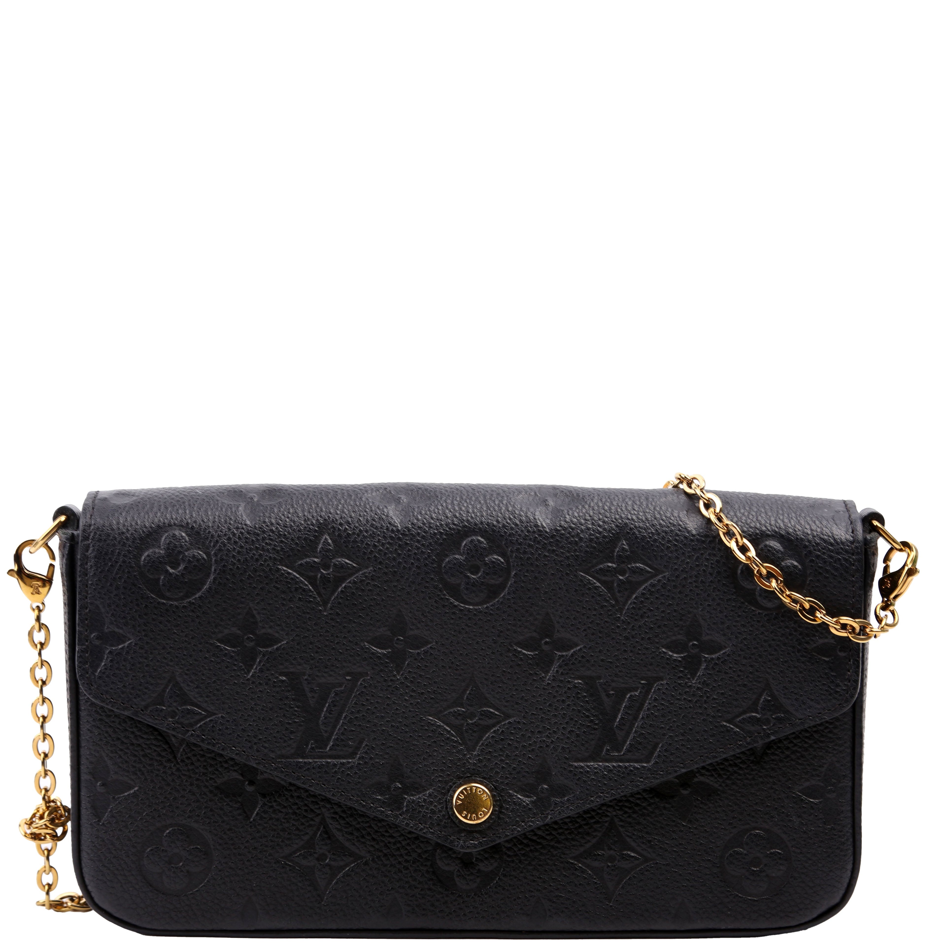 Pochette Felicie Empreinte Black