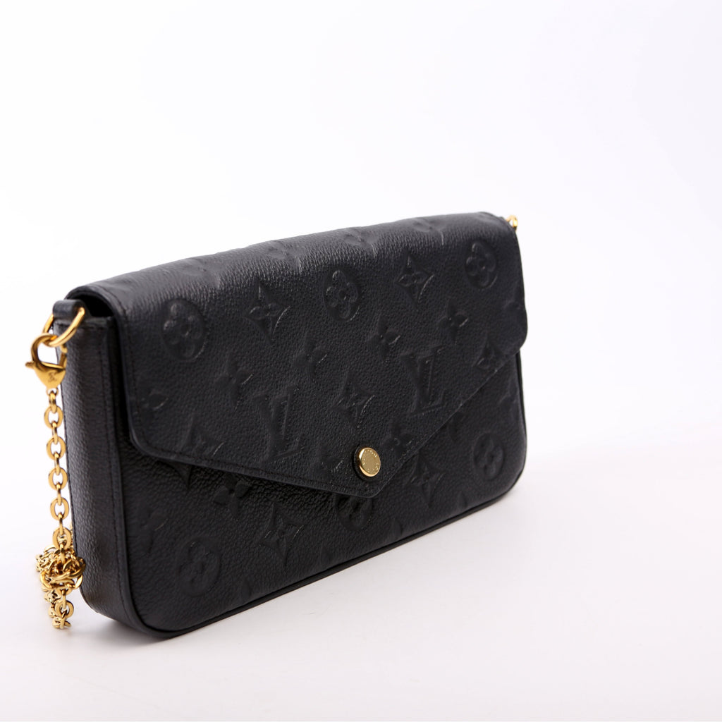 Pochette Felicie Empreinte Black