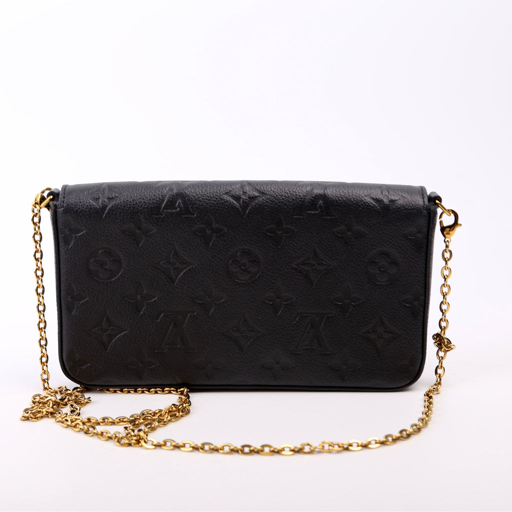 Pochette Felicie Empreinte Black