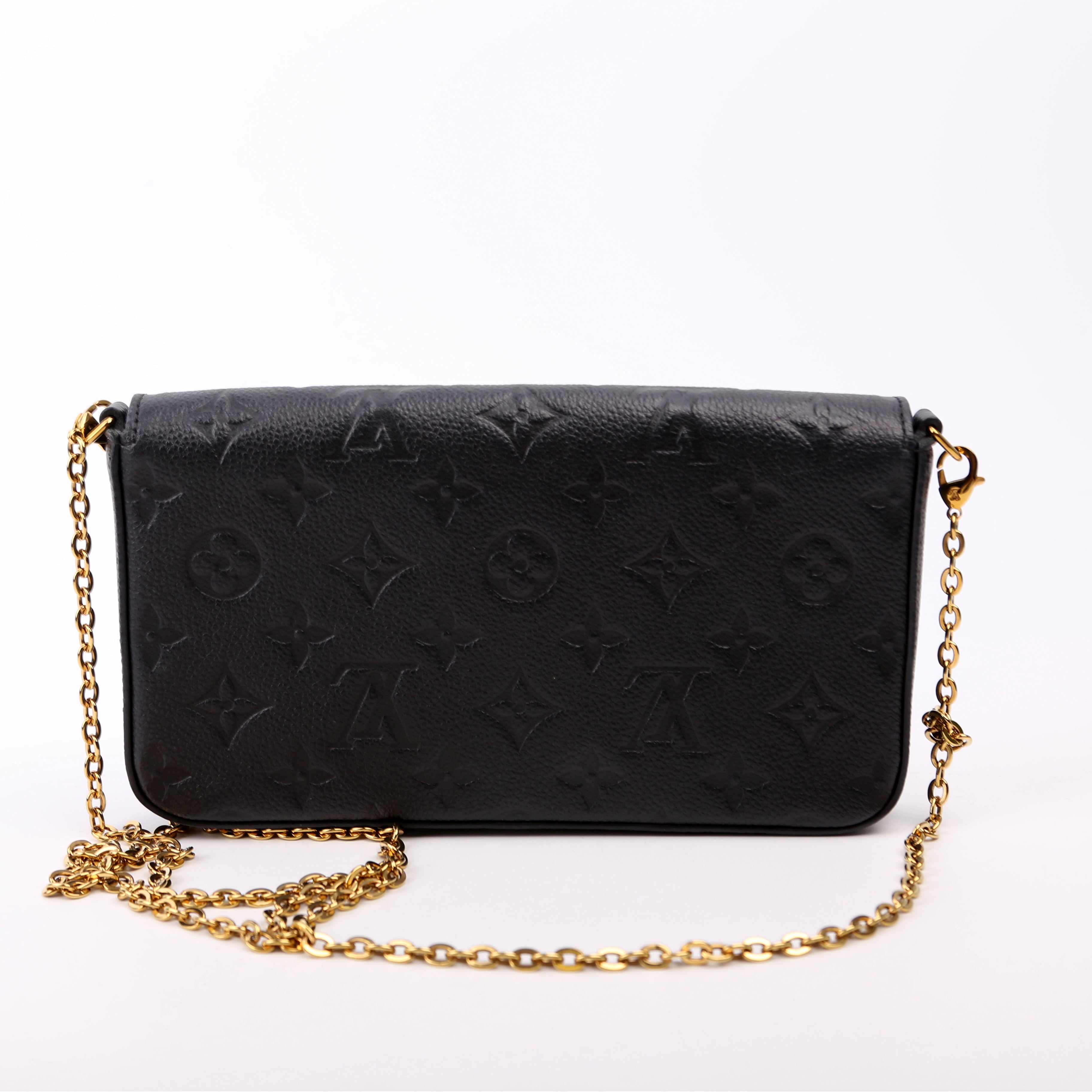 Pochette Felicie Empreinte Black