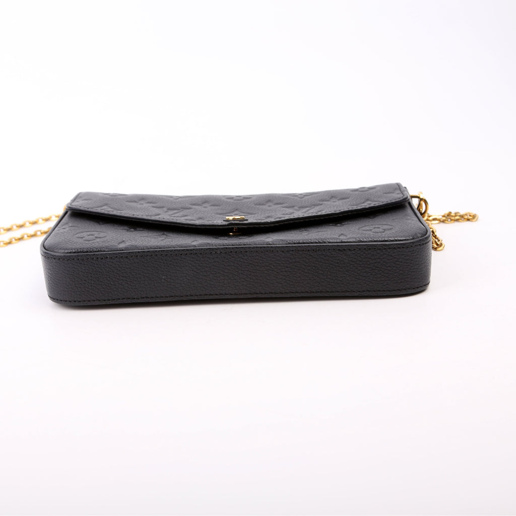 Pochette Felicie Empreinte Black