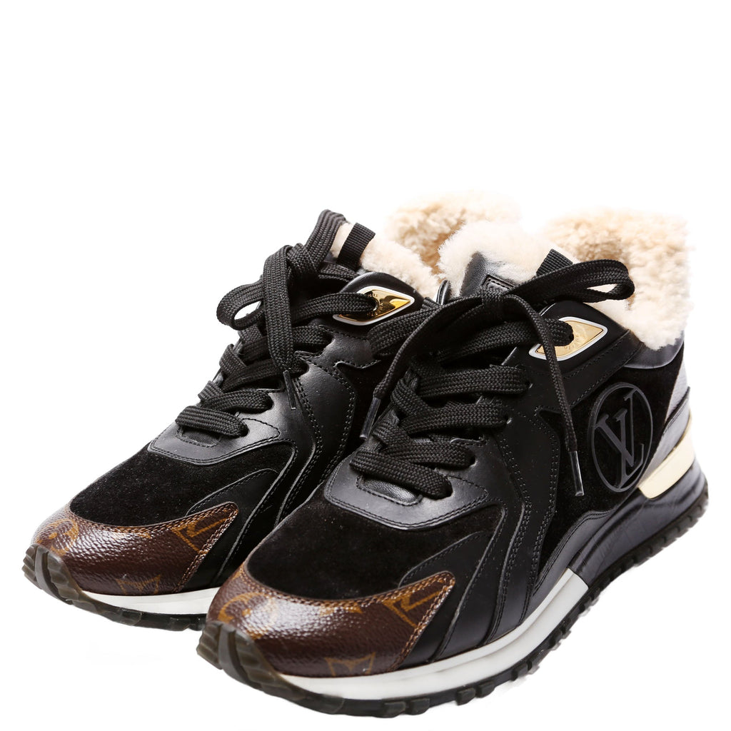 Run Away Shearling Monogram Sneakers Size 40