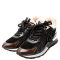Run Away Shearling Monogram Sneakers Size 40