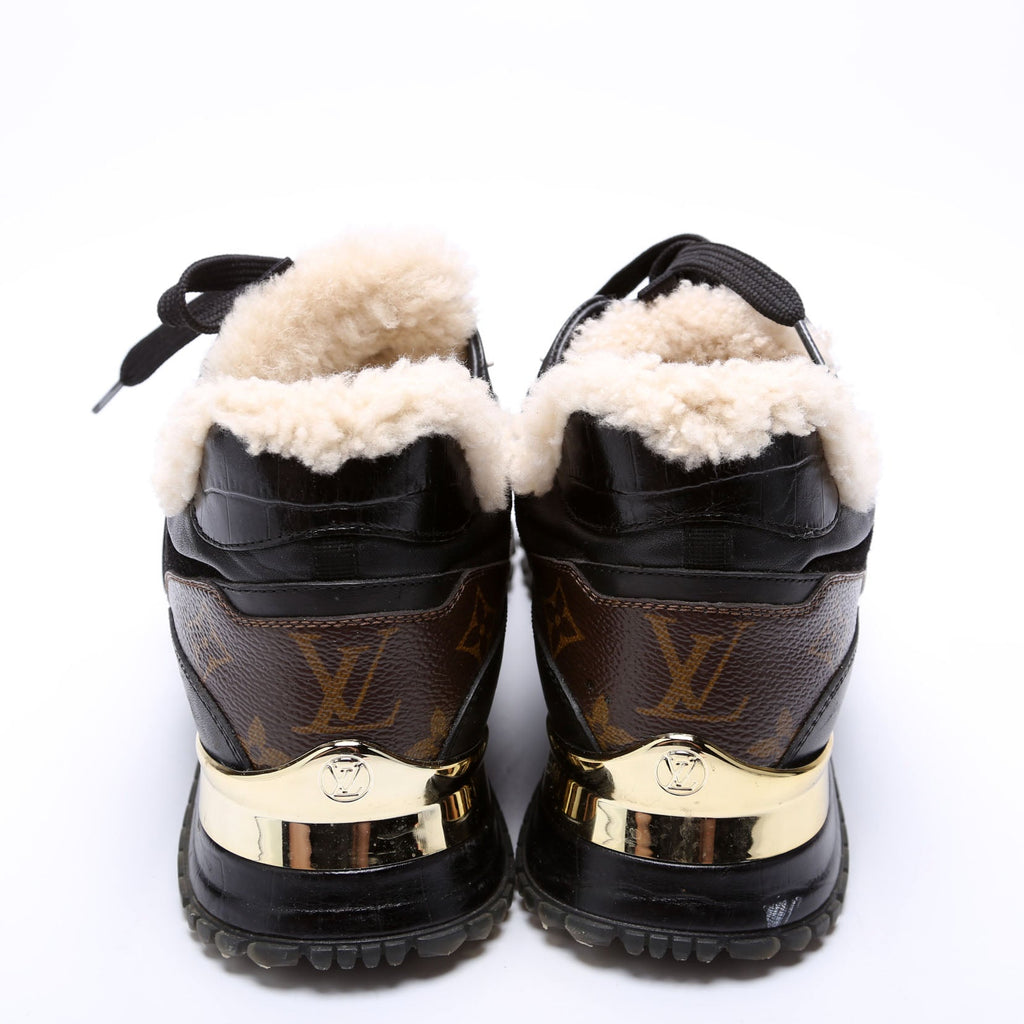 Run Away Shearling Monogram Sneakers Size 40