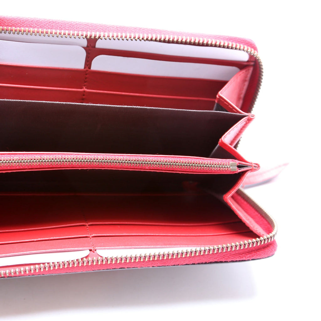 476049 GG Supreme Cherry Wallet Red
