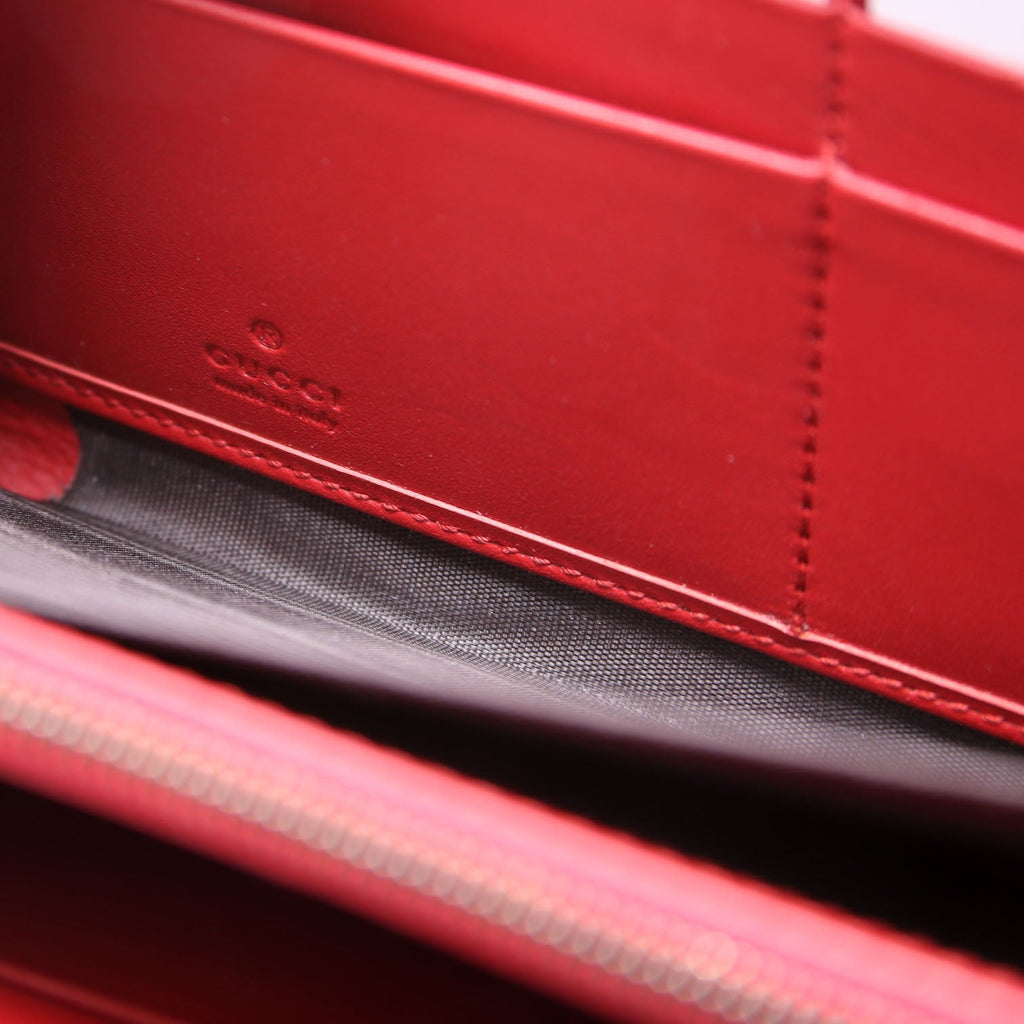 476049 GG Supreme Cherry Wallet Red
