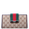 181672 GG Canvas Continental Wallet Tan/Brown