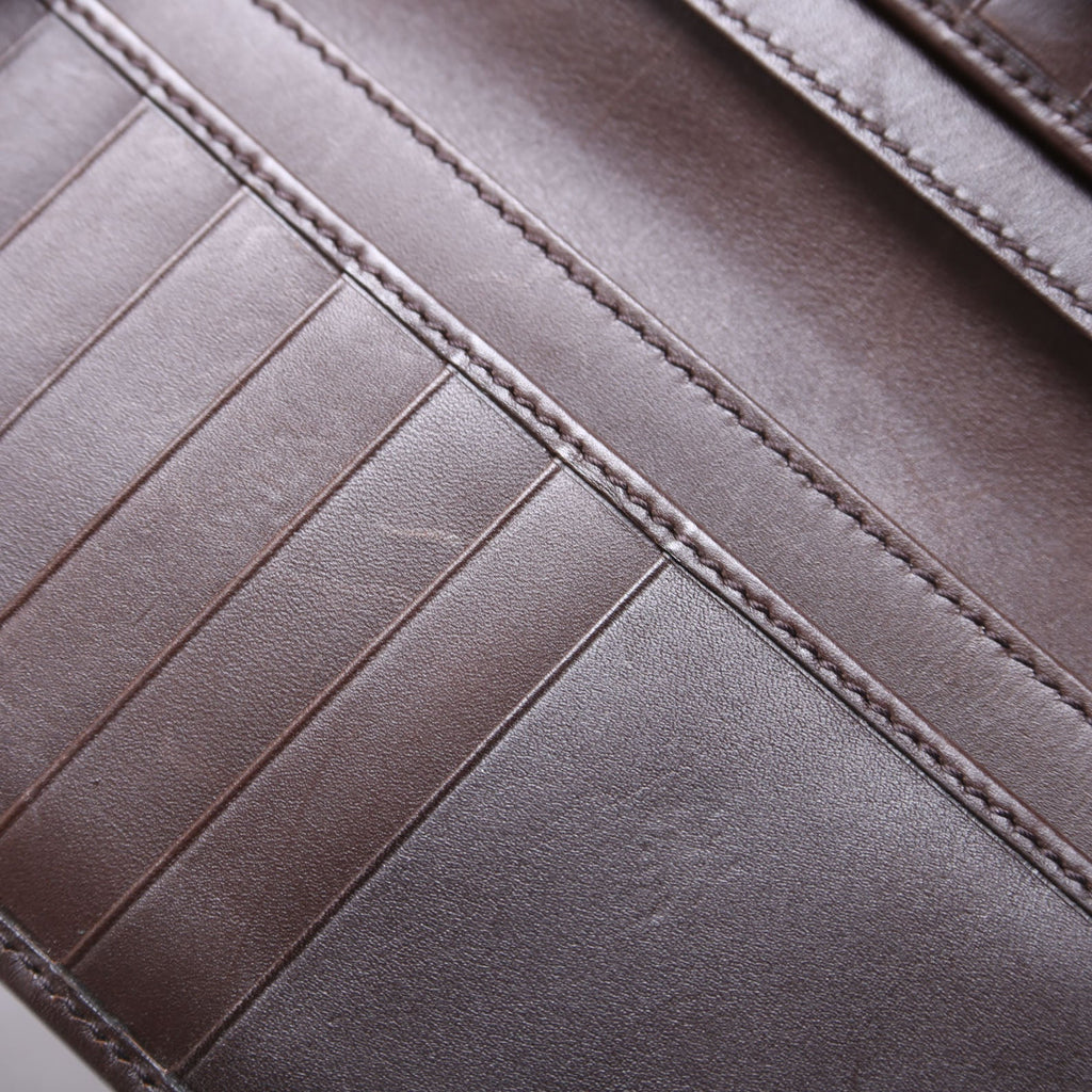 181672 GG Canvas Continental Wallet Tan/Brown