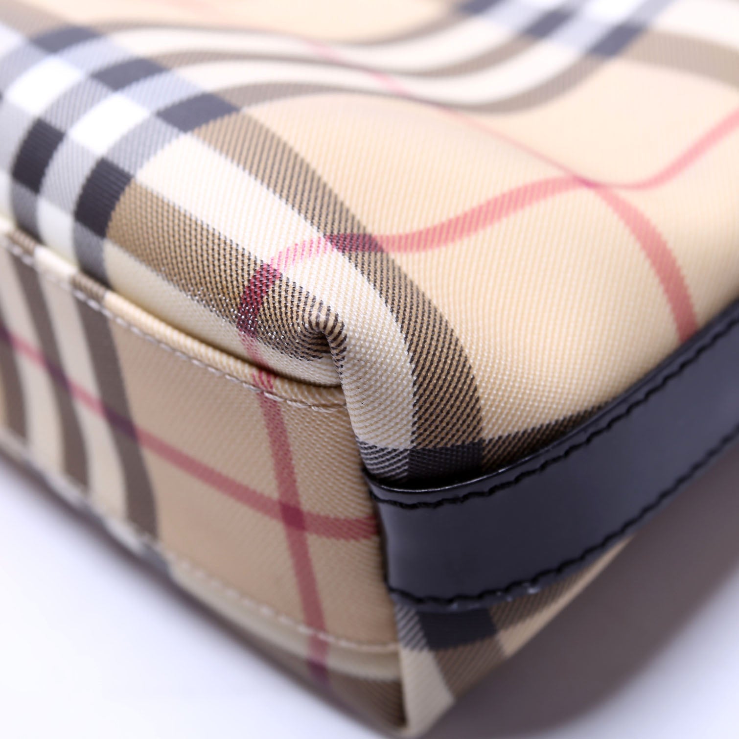 Vintage Check Shoulder Bag Beige/Black