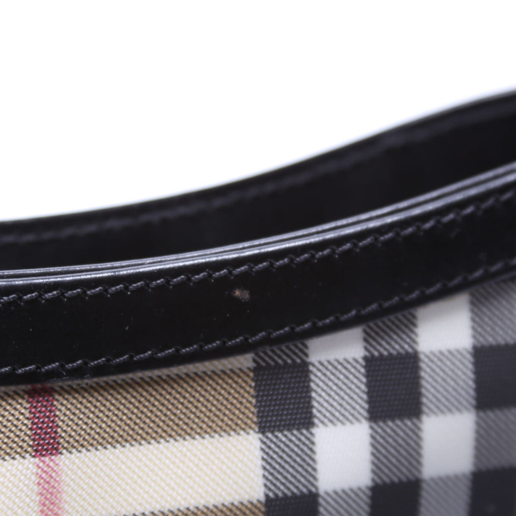 Vintage Check Shoulder Bag Beige/Black