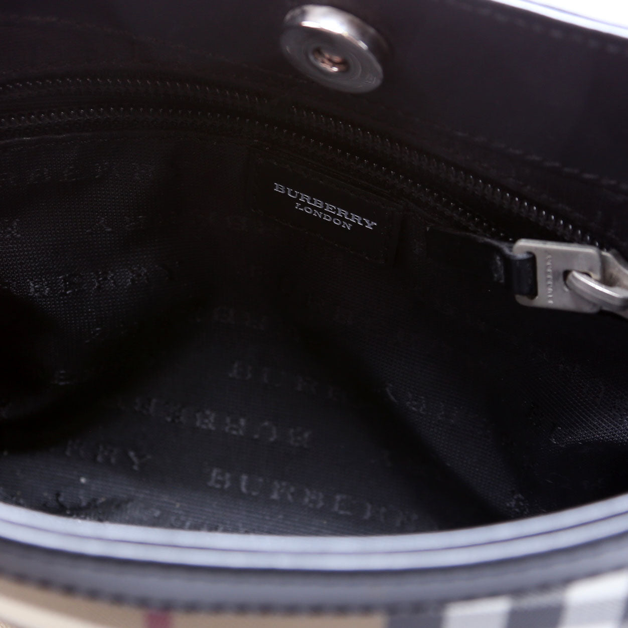 Vintage Check Shoulder Bag Beige/Black