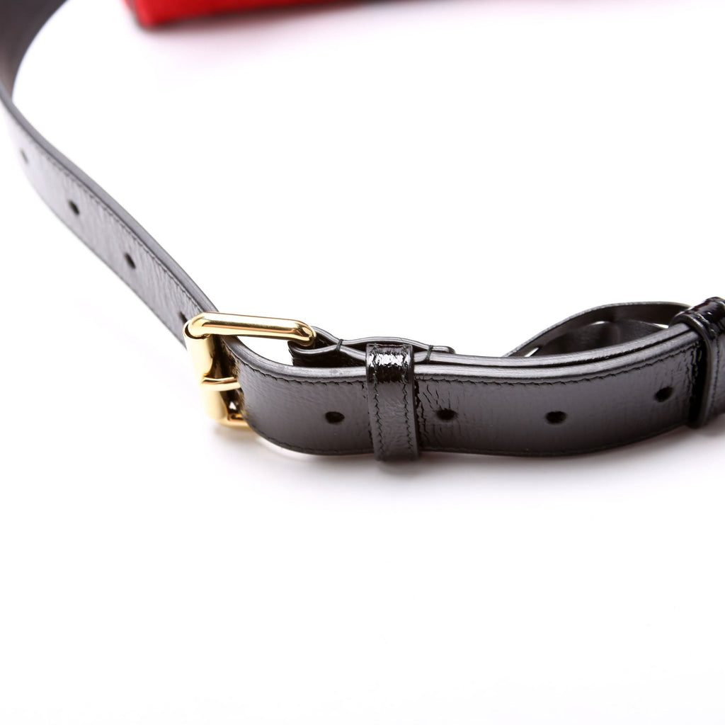 Gucci 517076 Mini Ophidia Suede Belt Bag Red