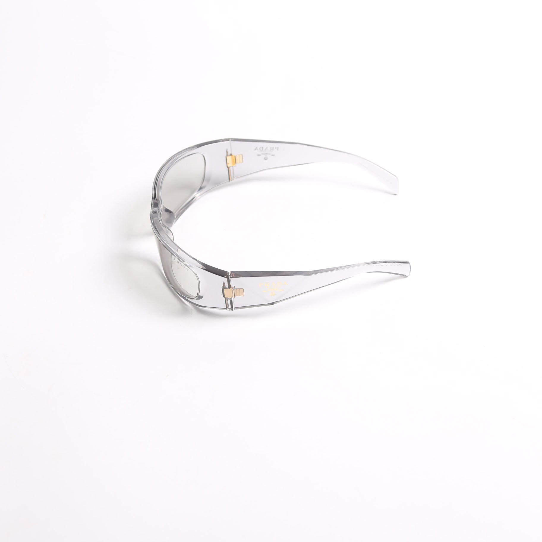 Prada SPR A14 Transparent Symbole Sunglasses Grey