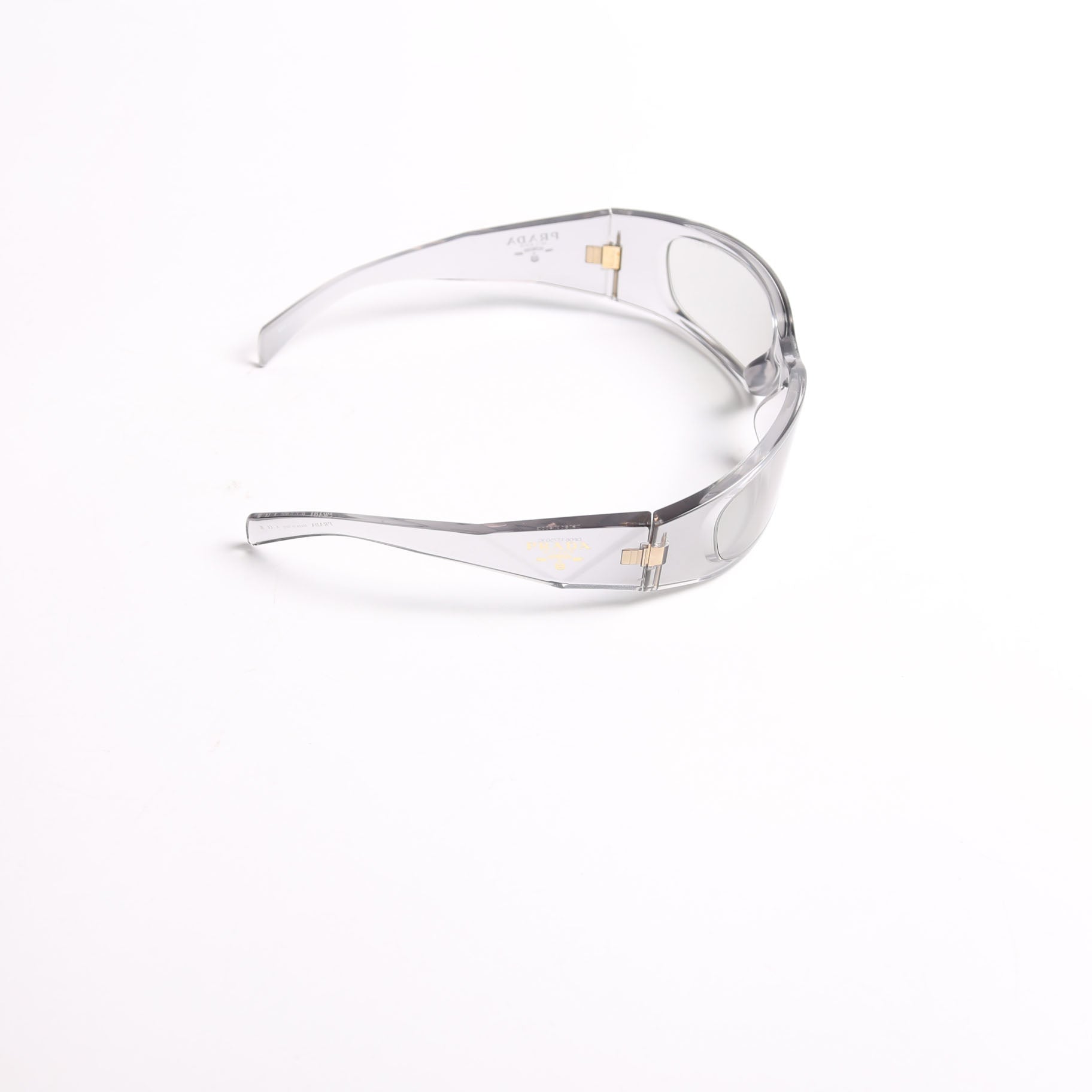 Prada SPR A14 Transparent Symbole Sunglasses Grey