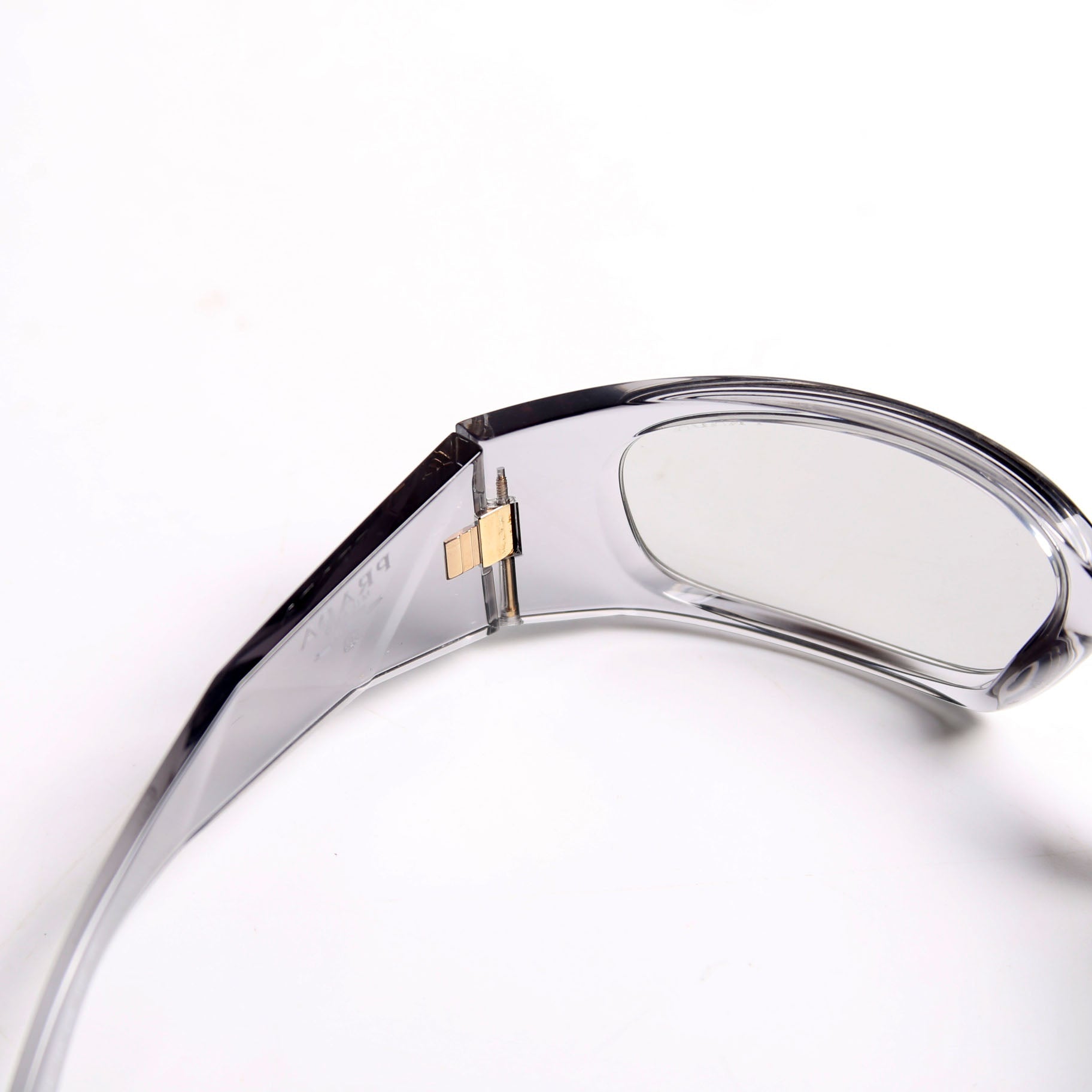 Prada SPR A14 Transparent Symbole Sunglasses Grey