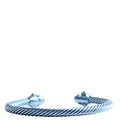 Cable Renaissance Aluminum 5MM Bracelet Blue