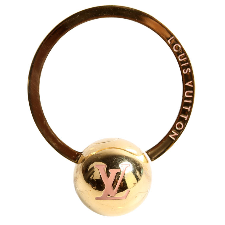 Sphere Key Ring Gold/Pink