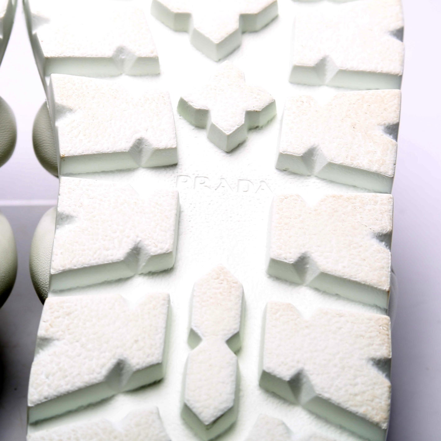 Prada Blow Padded Sandals Size 39.5 White