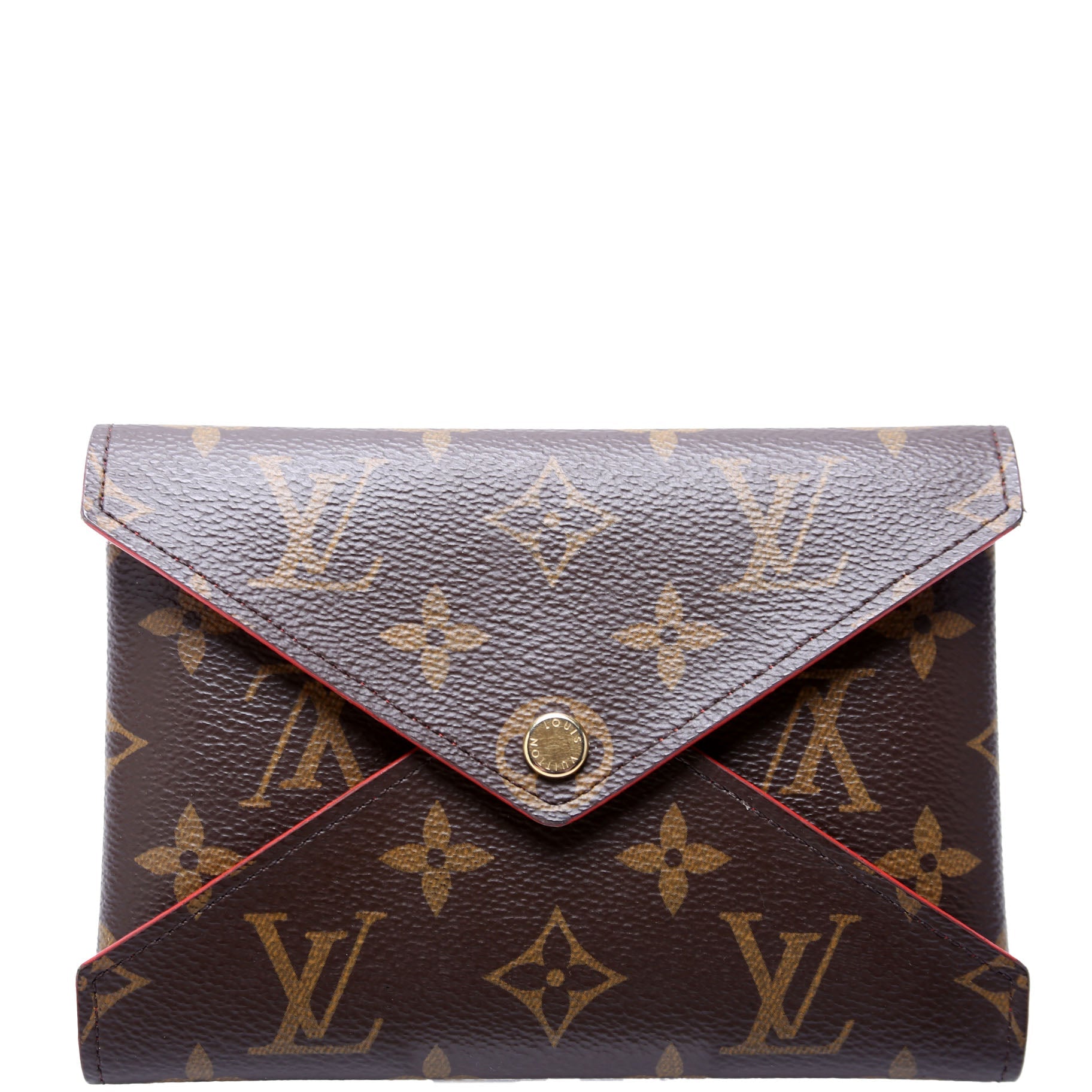 Kirigami Pouch Medium Monogram Red