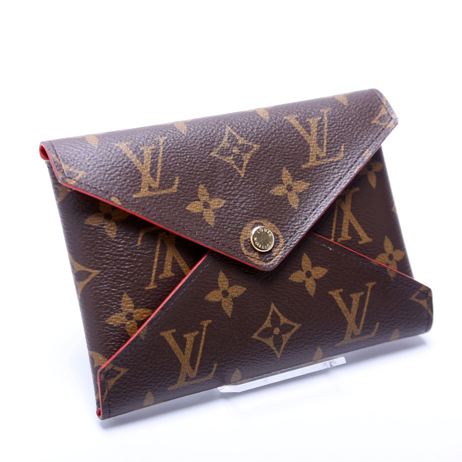 Kirigami Pouch Medium Monogram Red