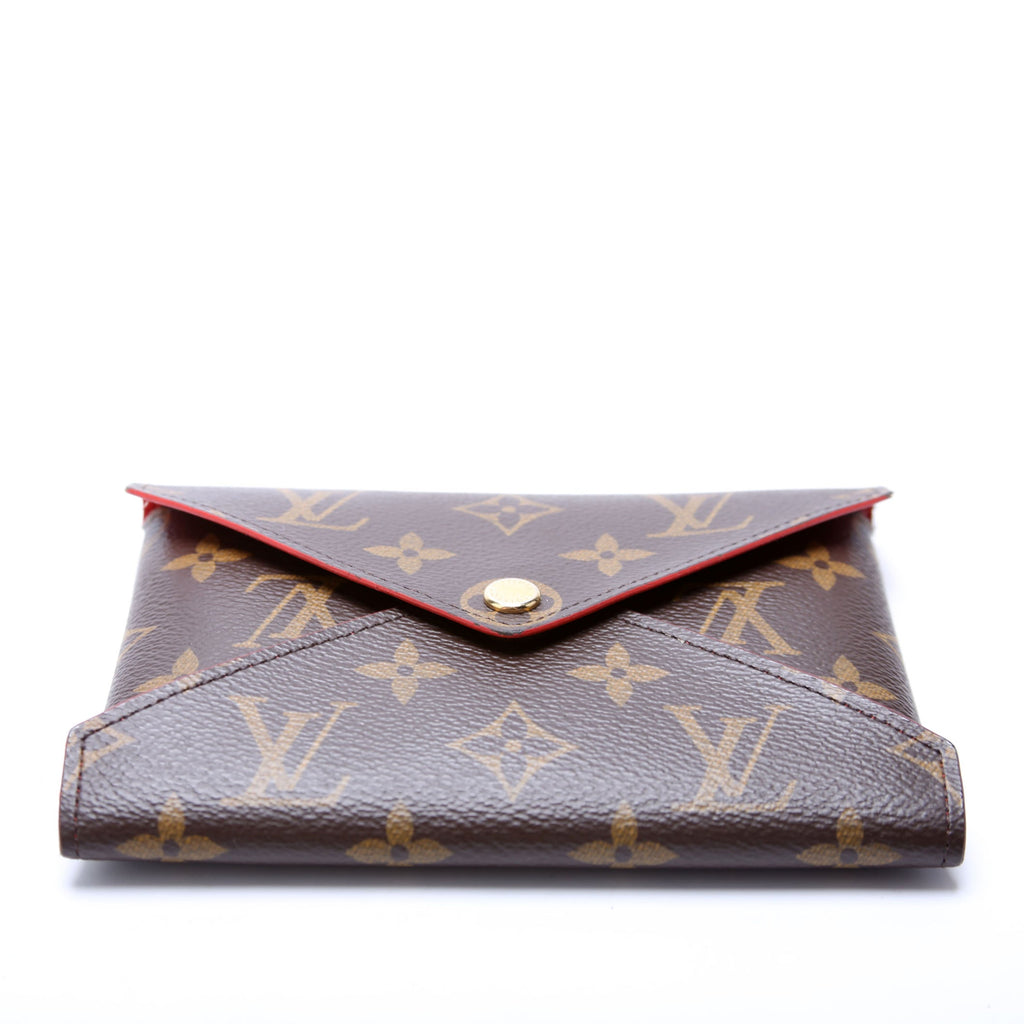 Kirigami Pouch Medium Monogram Red