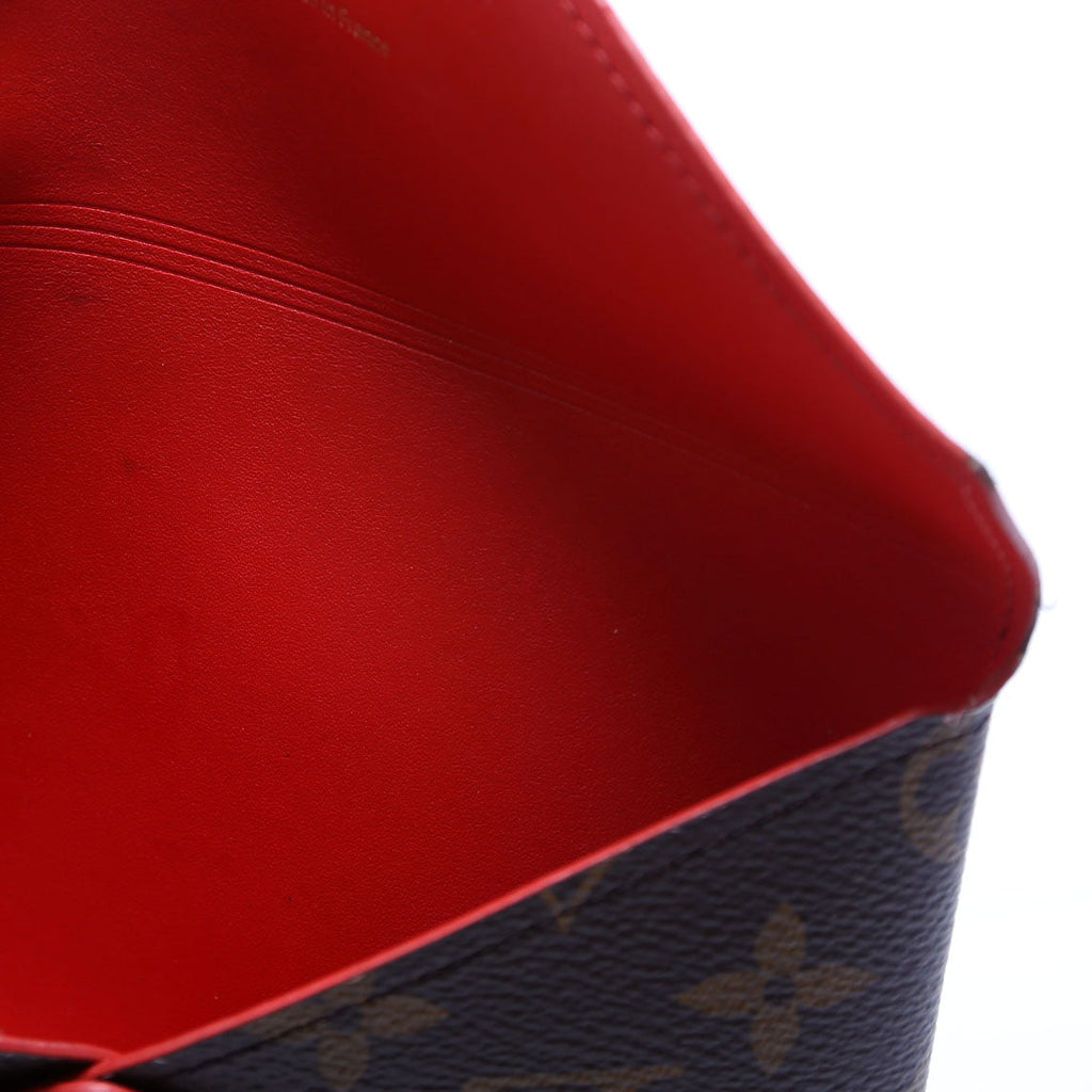 Kirigami Pouch Medium Monogram Red