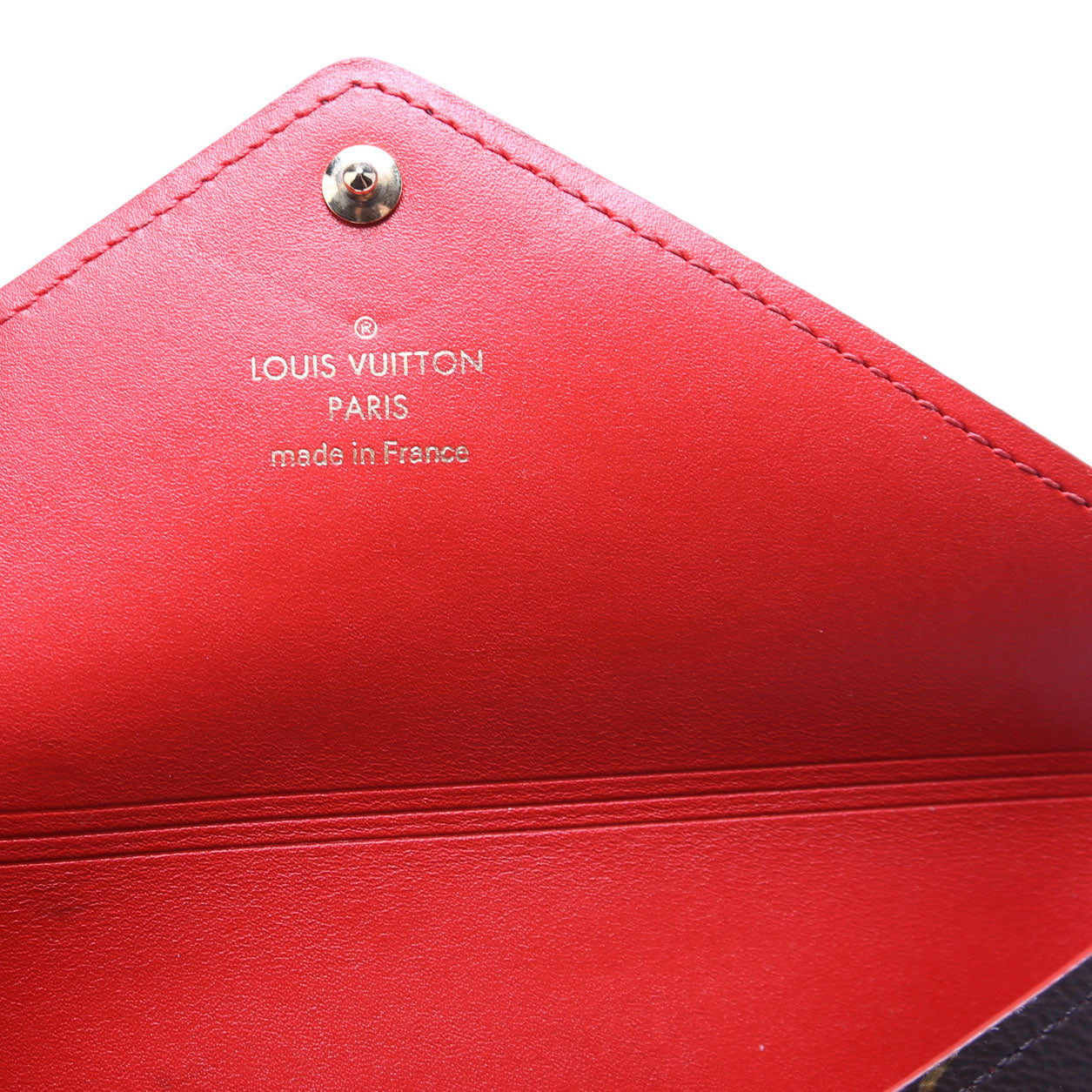 Kirigami Pouch Medium Monogram Red