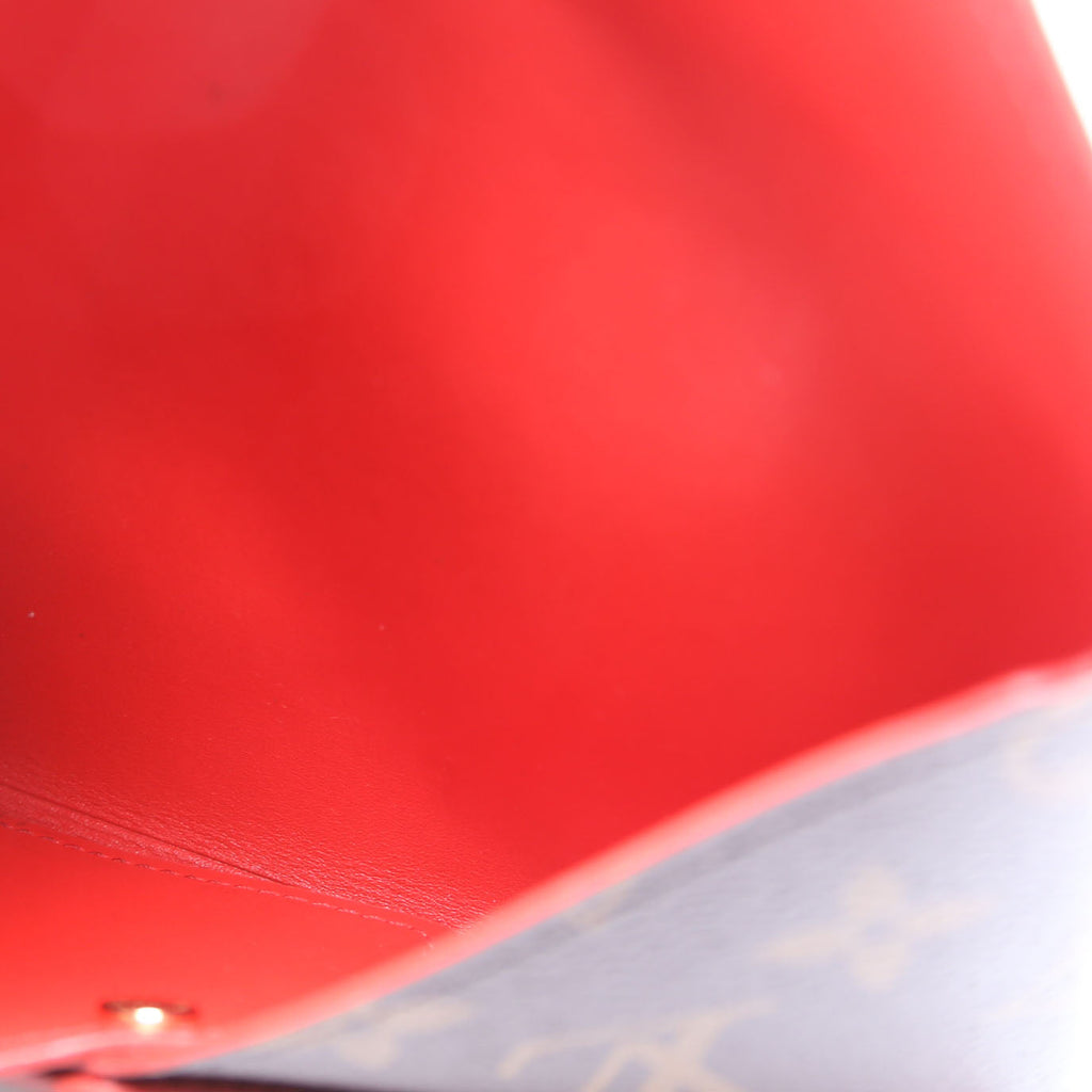 Kirigami Pouch Medium Monogram Red