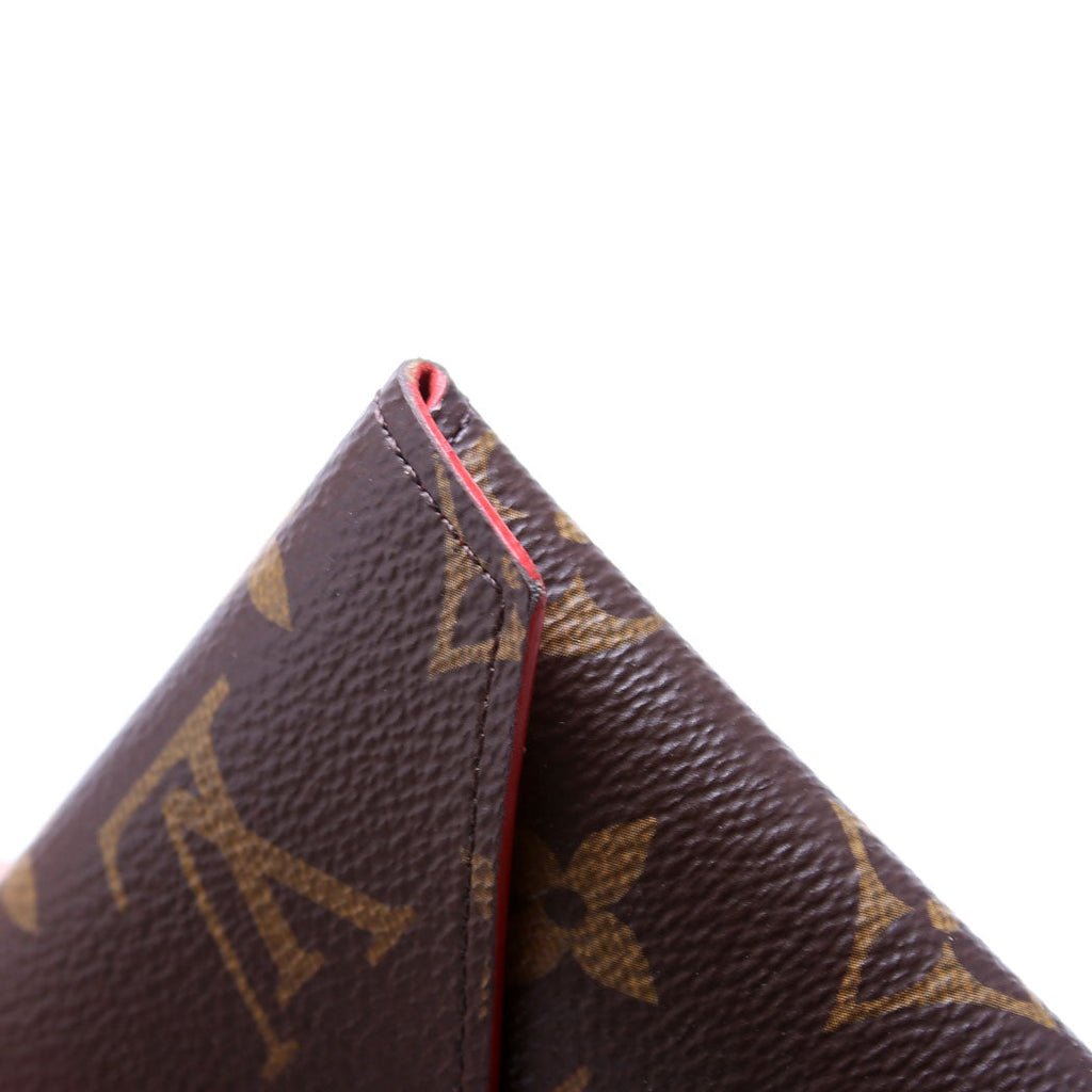 Kirigami Pouch Medium Monogram Red
