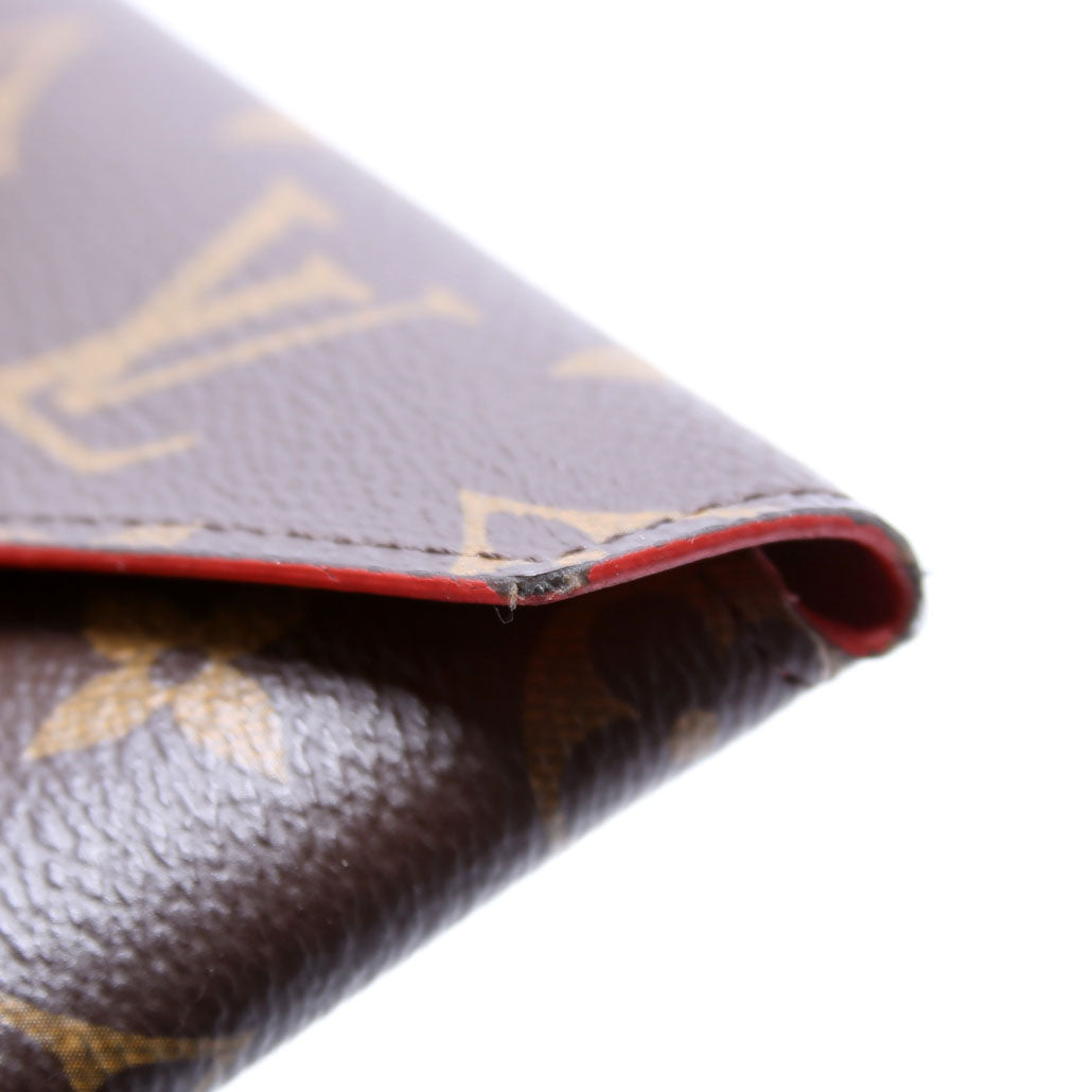 Kirigami Pouch Medium Monogram Red