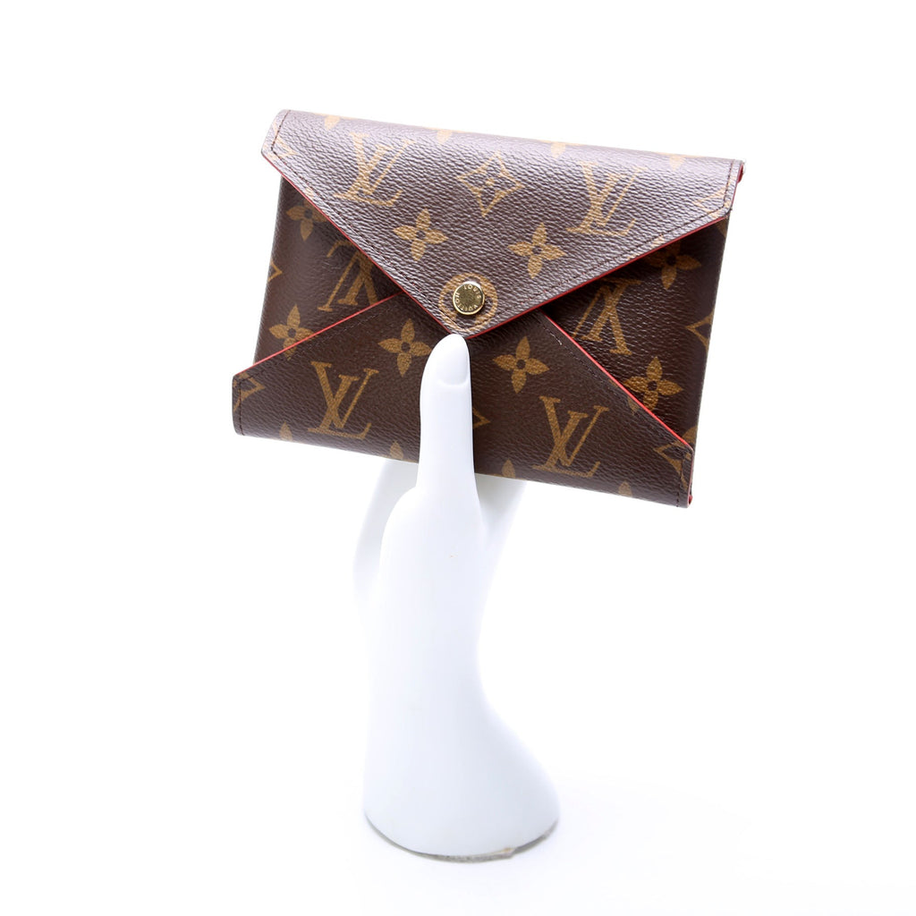 Kirigami Pouch Medium Monogram Red