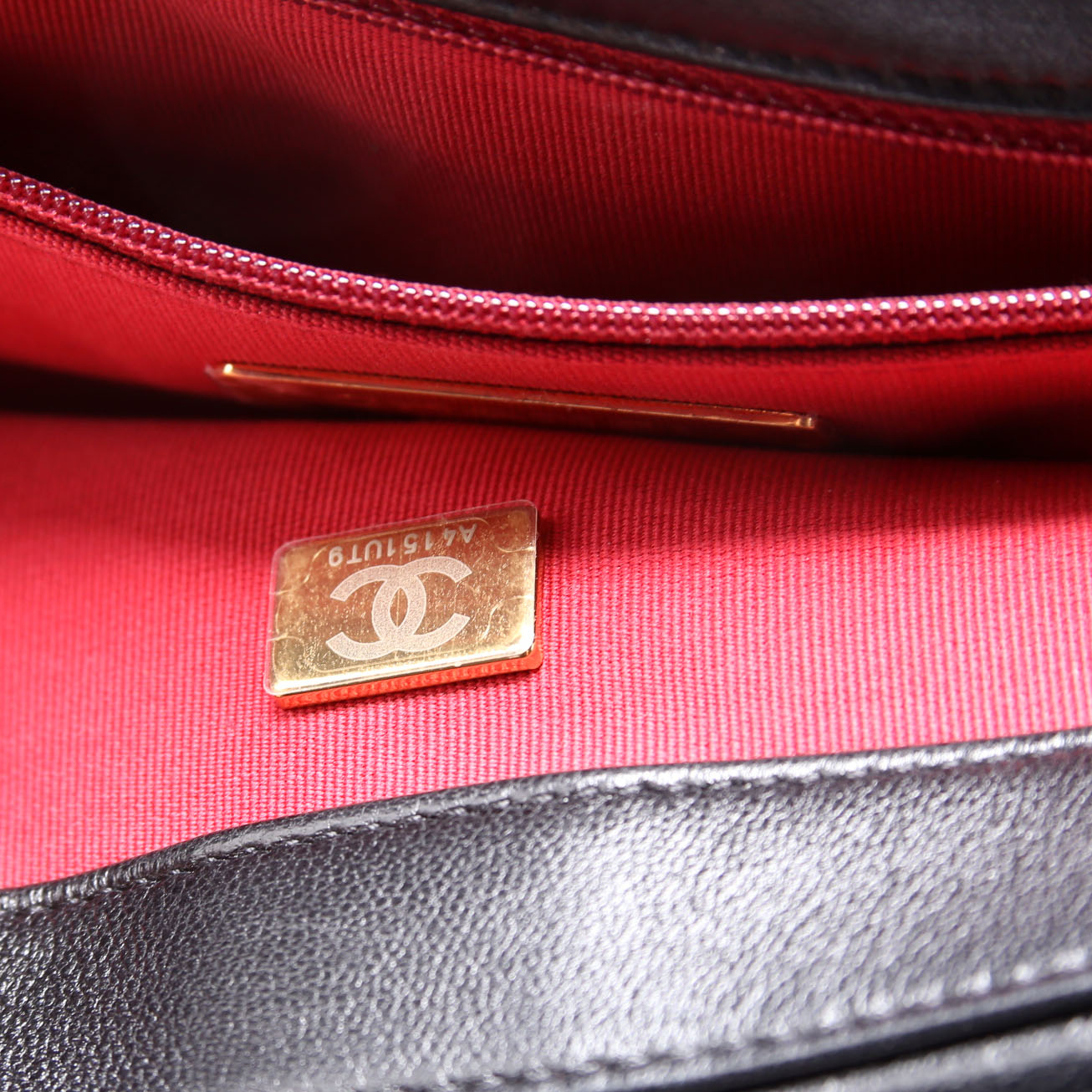 Quilted Lambskin 19 Small Flap RFID Black