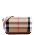 Madison Crossbody House Check/Grain Calfskin