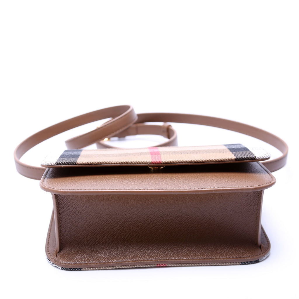 Madison Crossbody House Check/Grain Calfskin