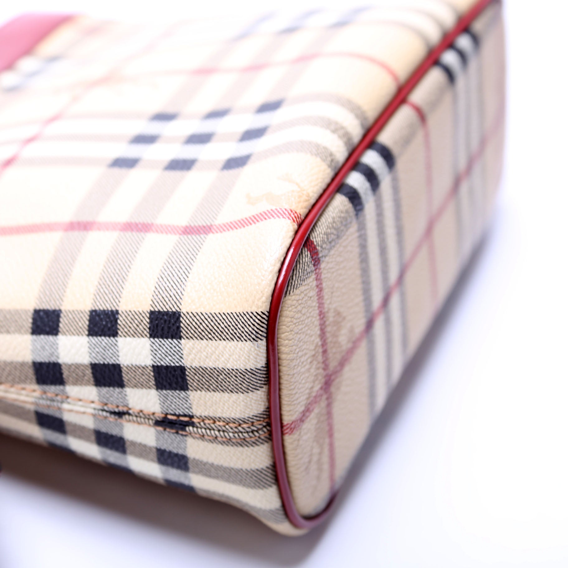 Haymarket Check Mini Shoulder Bag Beige/Red