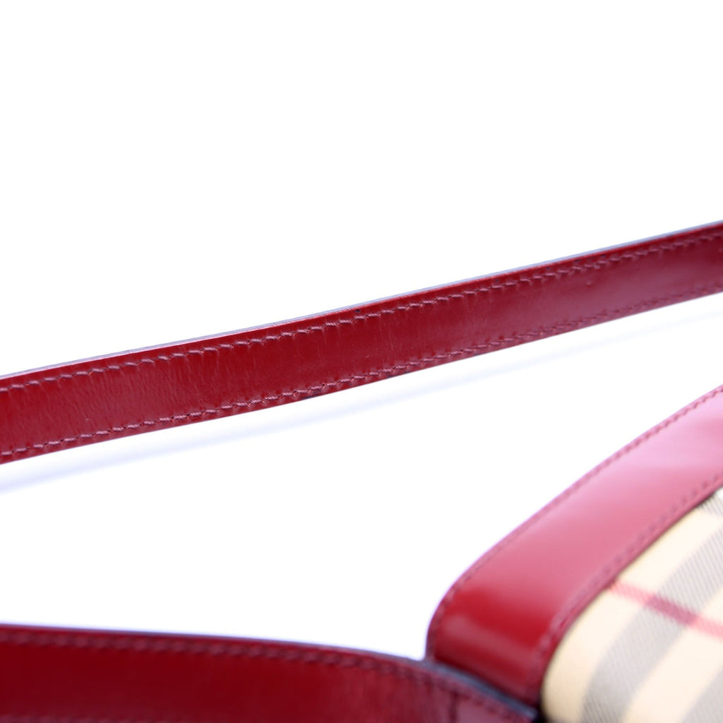 Haymarket Check Mini Shoulder Bag Beige/Red