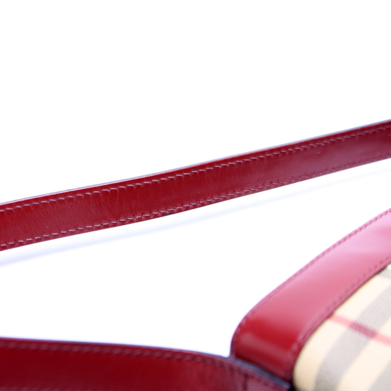 Haymarket Check Mini Shoulder Bag Beige/Red