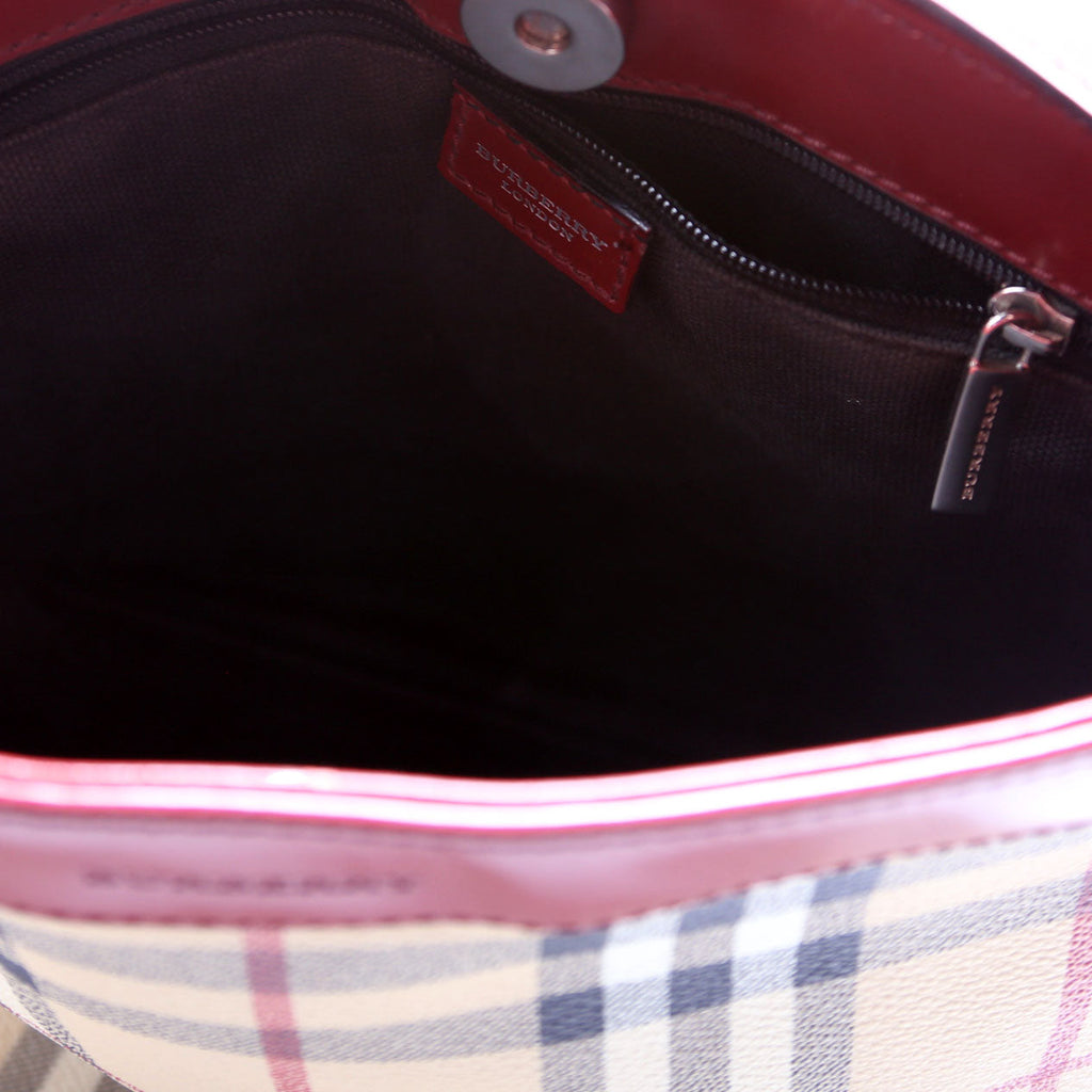 Haymarket Check Mini Shoulder Bag Beige/Red