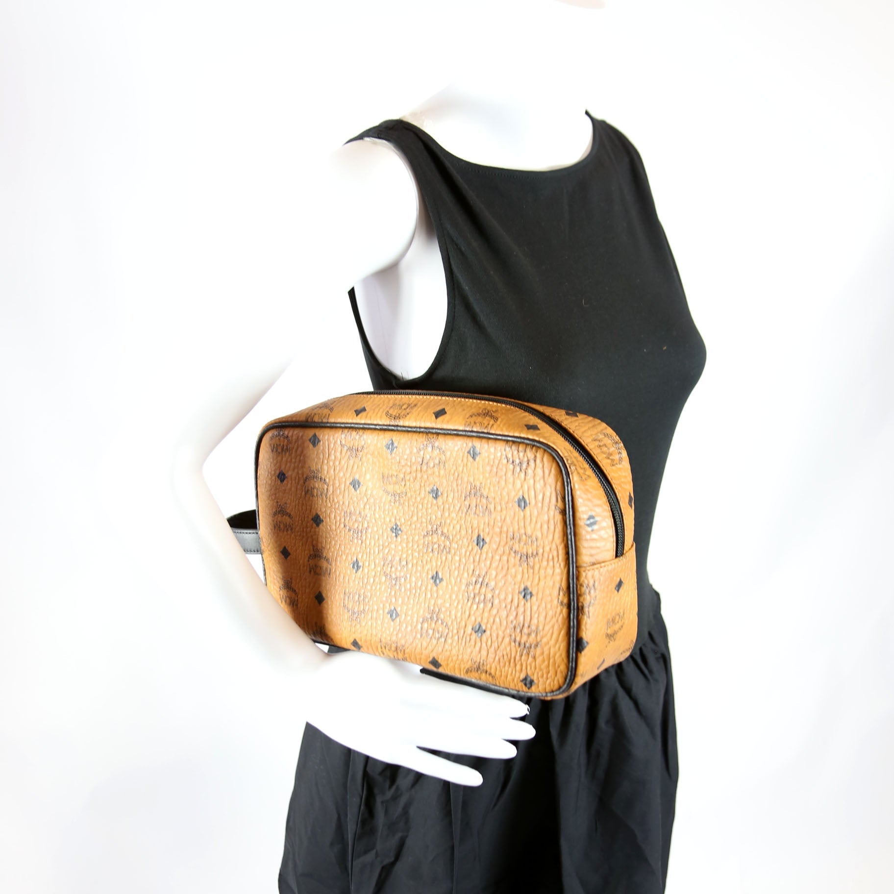 Visetos Toiletry Pouch Cognac/Black