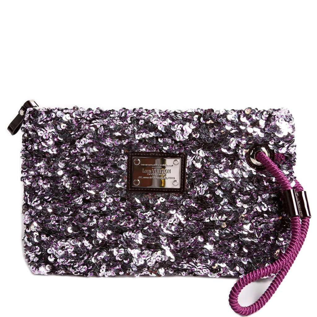 Pochette Rococo Sequins Purple