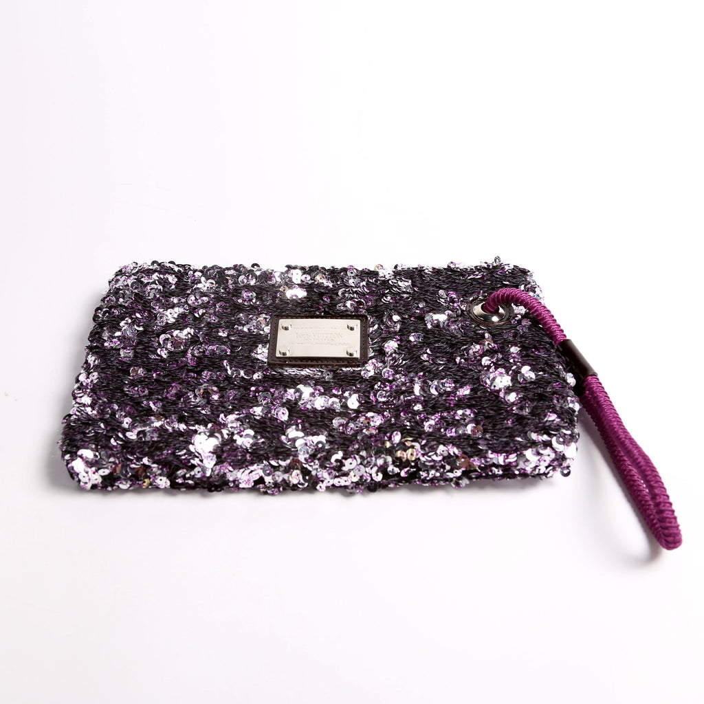 Pochette Rococo Sequins Purple