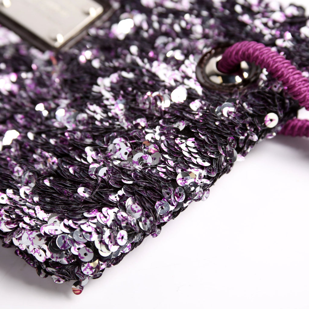 Pochette Rococo Sequins Purple