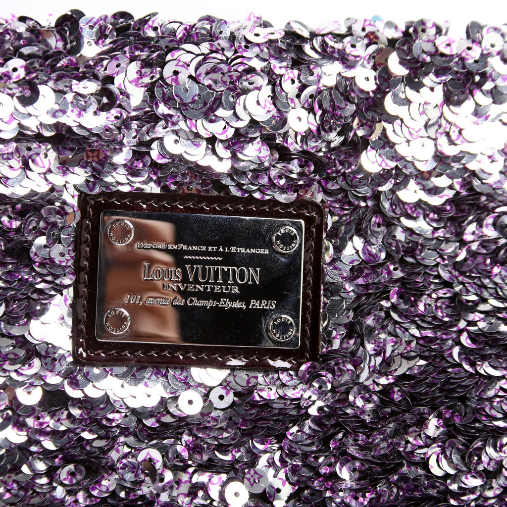 Pochette Rococo Sequins Purple