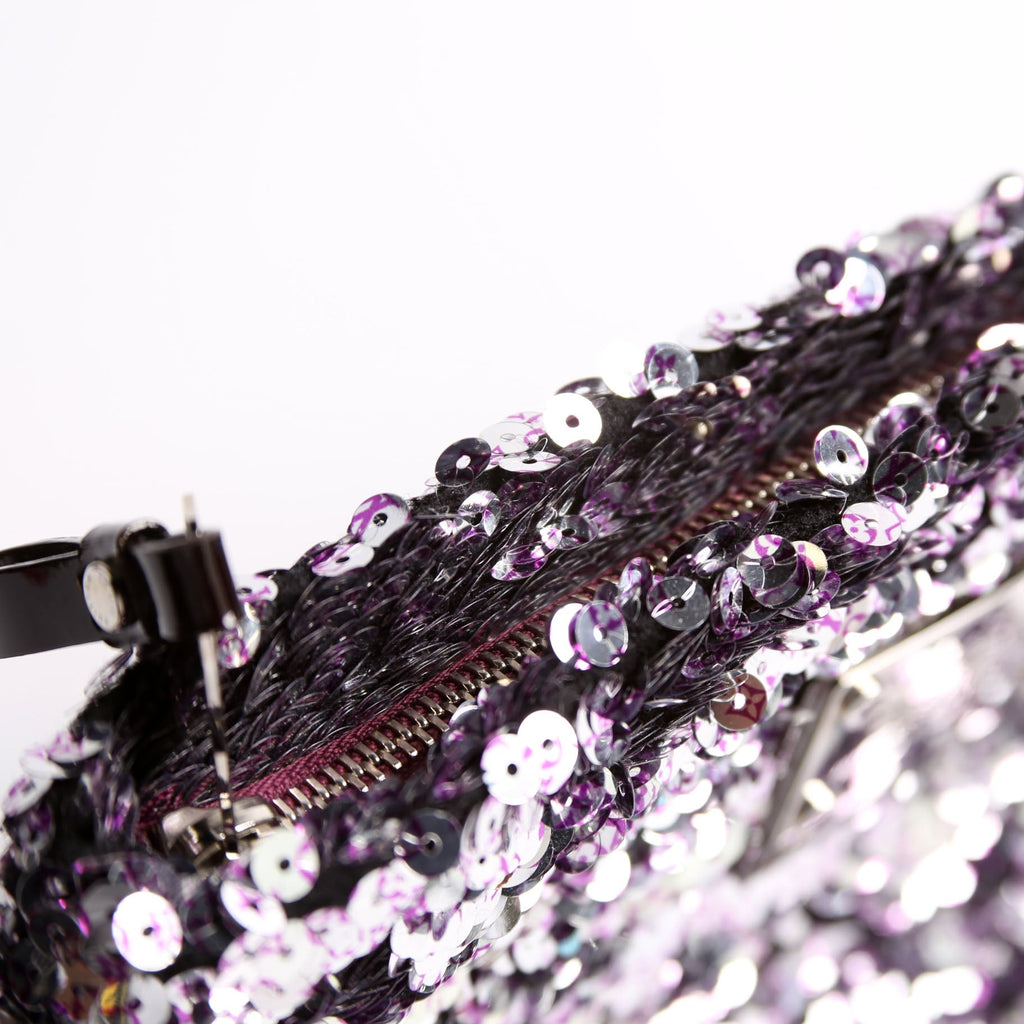 Pochette Rococo Sequins Purple